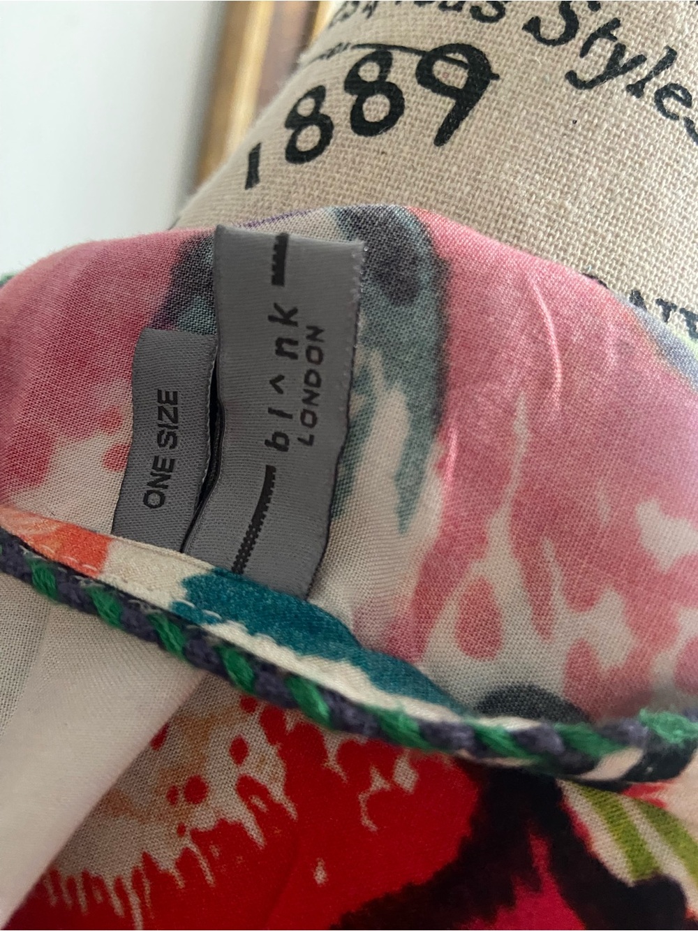 Anthropologie Multi-Color Floral & Ikat Maxi Dress - Picture 3 of 5